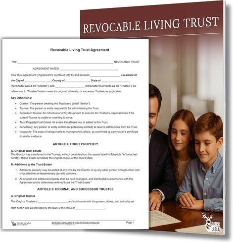 Last Will and Testament Kit 2025 – Attorney-Prepared, 50-State Compatible, Customizable Will Forms with Instructions, Sample Completed Will, Codicil Form, Estate Planning Kit for Singles & Families in Saudi Arabia