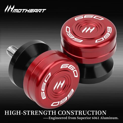 M8 Motorcycle Swingarm Spools For Daytona 660 2024-2025 CNC Aluminum Paddock Stand Sliders for Rear Swingarm Protection (See details below) daytona 660 Accessories (Red) in Saudi Arabia