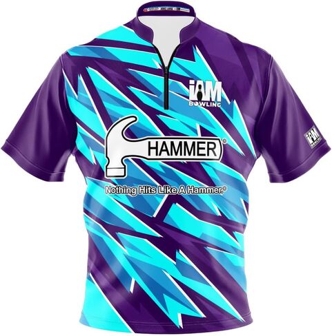 قميص بولينج مصبوغ بشعار Infusion (ياقة وشاح) - I AM Bowling Fun Design 2003-HM - Hammer in Saudi Arabia