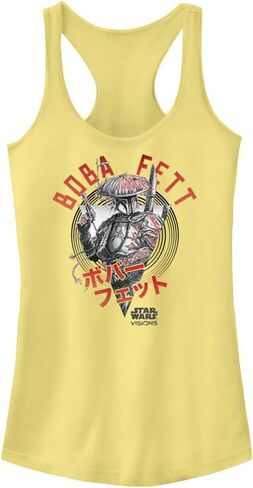 Star Wars Junior's Visions The Boba Fett Slim Fit، تانك توب بحاشية واسعة، مقاس X-Large، مقاس X-Large in Saudi Arabia
