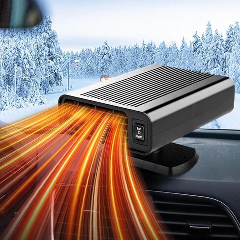 Car Heater, 12V Car Heater That Plugs Into Cigarette Lighte, Portable Car Heaters for Vehicle, 2 in 1 Heating & Cooling Fast Windshield Defrost Defogger in Saudi Arabia