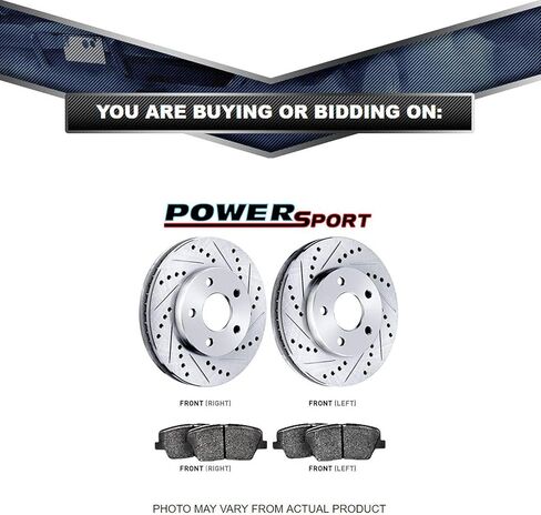 طقم الفرامل الأمامية والدوارات PowerSport |وسادات الفرامل الأمامية| دوارات ومنصات الفرامل| وسادات الفرامل والدوارات المصنوعة من السيراميك - BLCF.63064.02 in Kuwait