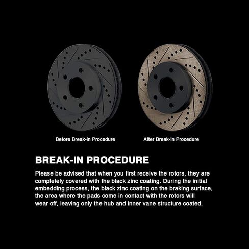PowerSport Front Brakes and Rotors Kit |Front Brake Pads| Brake Rotors and Pads| Ceramic Brake Pads and Rotors - BBCF.47048.02 in Saudi Arabia