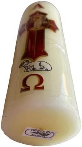 6" L x 2" W Cirio Pascual 1/4K Paschal Candle #18484 Semana Santa in Saudi Arabia