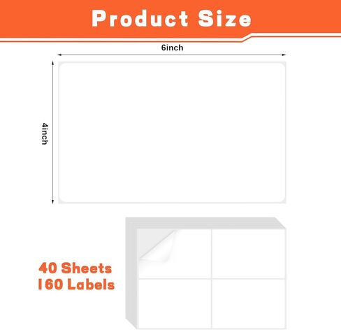 WSICSE 160 Pcs Labels for Storage Bins, 4x6 Inch Large Removable Labels for Strong Adhesive Tear Resistant No Residue Blank Labels for Organizing Home Office School Warehouse in Saudi Arabia