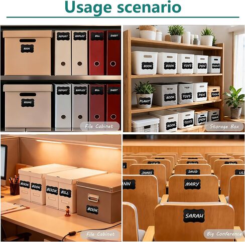 180pcs Chalkboard Labels，Erasable Reusable Blackboard Stickers with 1 Chalk Marker for Mason Jars, Craft Rooms, Weddings, Storage, Pantry Containers and Storage Bin Organize Your Home & Kitchen in Saudi Arabia
