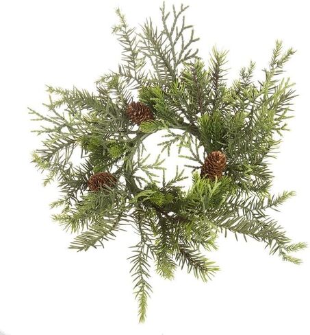 Save Dollar Stores Mixed Pine Candle Ring 15 X 4 Inches, Home Décor in Saudi Arabia