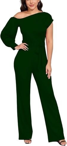 DeftSharp Women's Sexy Cocktail Party Clubwear Casual Working Rompers Long Dressy Jumpsuit in Kuwait