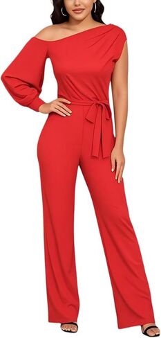 DeftSharp Women's Sexy Cocktail Party Clubwear Casual Working Rompers Long Dressy Jumpsuit in Kuwait