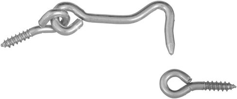 National Hardware N117-853 V2000 خطافات وعيون مطلية بالزنك، عبوتان، 1-1/2 بوصة in Kuwait