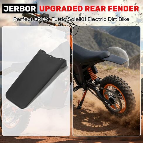 JERBOR Original Rear Fender Seat Mudguard for Tuttio Soleil01 BF GB SF ARC Electric Drit Bike, Duarble Tail Fender Rear Mud Guard Protector With Screws for Tutto Tutti Motorcycle Parts(Rear Fender) in Saudi Arabia
