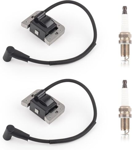 ملف الإشعال ENA 32-584-25-S متوافق مع محركات Kohler KT740 KT745 ZT740 جزازة العشب مع مجموعة قابس شرارة مكونة من قطعتين بديلتين لـ 32-584-24-S 32-584-09-S 3258425 in Kuwait