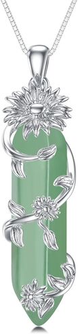 Shusukue Turquoise Turtle Necklace 925 Sterling Silver Healing Crystal Point Pendant Ocean Beach Hawaii Jewelry Animal Gift for Women Girls in Saudi Arabia