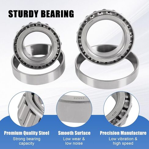 Trailer Bearing Kit 25580/387A Bearings 10-51 Grease Seal Compatible with Dexter 10K GD (After 2009) 9-123 8-41512-1/4" x 3-3/8" Trailer Axles Brake Drum 21-88 Oil Caps BK-430-GD in Saudi Arabia