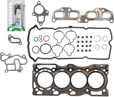 Evergreen SA-9761228254-3 Full Gasket Set Bearings Rings Compatible With/For 05-10 Nissan Frontier Suzuki Equator QR25DE in Kuwait