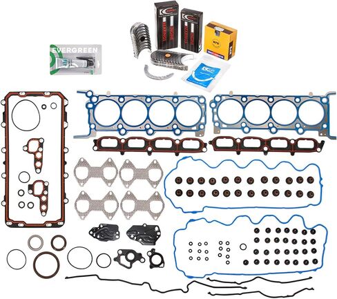 Evergreen SA-5494167959-3 Full Gasket Set Bearings Rings Fit 04-06 Ford F150 F250 5.4 TRITON 3-Valve in Saudi Arabia
