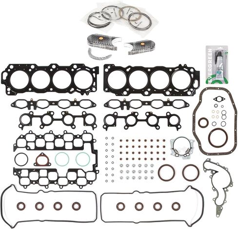 Evergreen SA-5494199035-3 Full Gasket Set Bearings Rings Compatible With/For 01-10 Lexus GS430 LS430 SC430 4.3 DOHC 3UZFE in Saudi Arabia