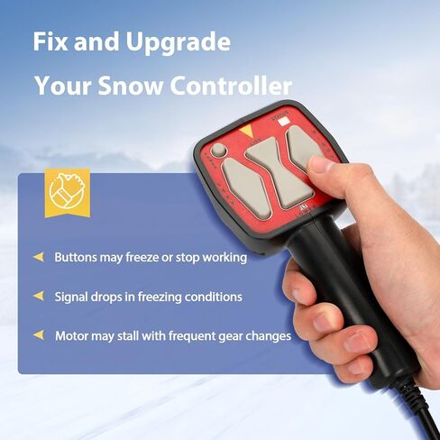 Handheld Snowplow Controller Compatible with Western 56462 Fisher 9400 SAM 1306902 Straight Blade 6 Pin Plug Replacement Switch for Snowplow Trucks Driveway Snow Removal Winter Clearing in Saudi Arabia
