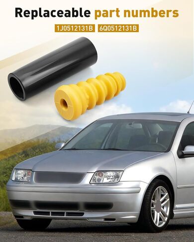 1J0512131B طقم أحذية تعليق خلفي ممتص للصدمات مناسب لسيارة VW Golf/Jetta/Polo/Audi A2/ SEAT Ibiza/Cordoba، رقم الجزء البديل 6Q0512131B، مطاط in Kuwait