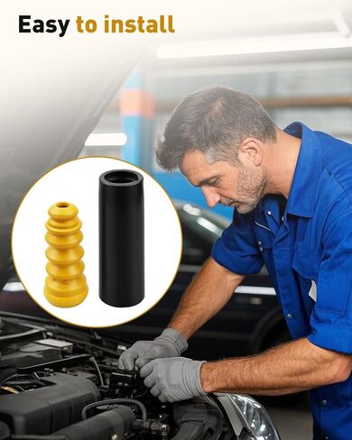 1J0512131B طقم أحذية تعليق خلفي ممتص للصدمات مناسب لسيارة VW Golf/Jetta/Polo/Audi A2/ SEAT Ibiza/Cordoba، رقم الجزء البديل 6Q0512131B، مطاط in Kuwait