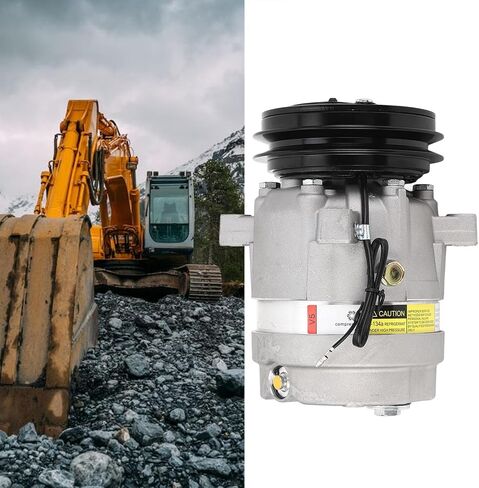 ضاغط تكييف الهواء Marhynchus Excavator، قطعة بديلة لضاغط التيار المتردد من سبائك الصلب رقم 700651 مع تقنية توفير الطاقة لـ DH55 DH60 12V in Kuwait