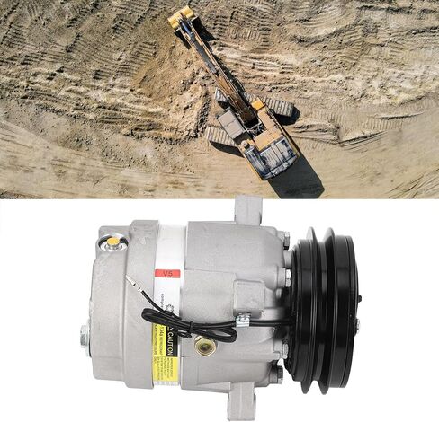 ضاغط تكييف الهواء Marhynchus Excavator، قطعة بديلة لضاغط التيار المتردد من سبائك الصلب رقم 700651 مع تقنية توفير الطاقة لـ DH55 DH60 12V in Kuwait