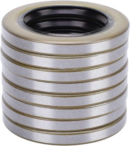 Trailer Hub Wheel Grease Seals 2.25in .376in OD Double Lip Grease Seals for Dexter Texcom RV Trailer Heavy Duty Chrome Steel Rubber Construction 8PCS Pack in Saudi Arabia