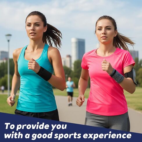 6 قطع من محفظة المعصم، محفظة معصم للرجال، سوار معصم مرن يمكن ارتداؤه مع جيب بسحاب، أساور معصم خفيفة للجري لتخزين العناصر أثناء ممارسة الرياضة والسفر والأنشطة الخارجية - طرازان in Kuwait