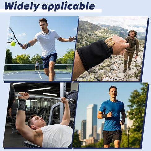 6 قطع من محفظة المعصم، محفظة معصم للرجال، سوار معصم مرن يمكن ارتداؤه مع جيب بسحاب، أساور معصم خفيفة للجري لتخزين العناصر أثناء ممارسة الرياضة والسفر والأنشطة الخارجية - طرازان in Kuwait