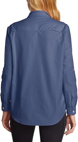 Eddie Bauer Womens Lightweight Long Sleeve Ripstop Mountain Shirt in Kuwait