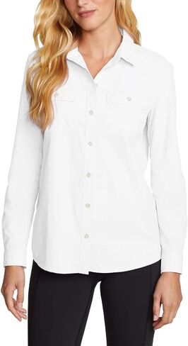 Eddie Bauer Womens Lightweight Long Sleeve Ripstop Mountain Shirt in Kuwait