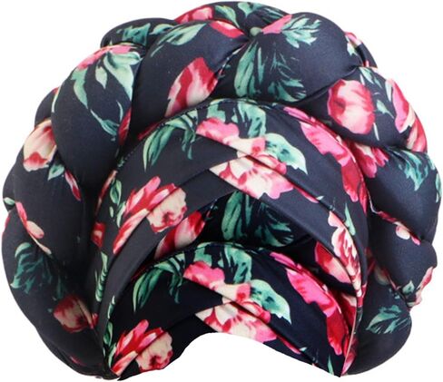 Braided Headwrap African Ethnic Hijab Turban Hat Oversized Turban Caps Headscarf for Nigeria Wedding Hairstyles in Saudi Arabia