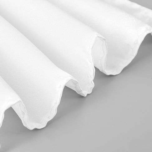 6 PCS White Suit Pocket Squares For Men, Satin-Finish Mens Pocket Square for Formal Suit Pockets Squares for Men and Wedding Accessories in Saudi Arabia