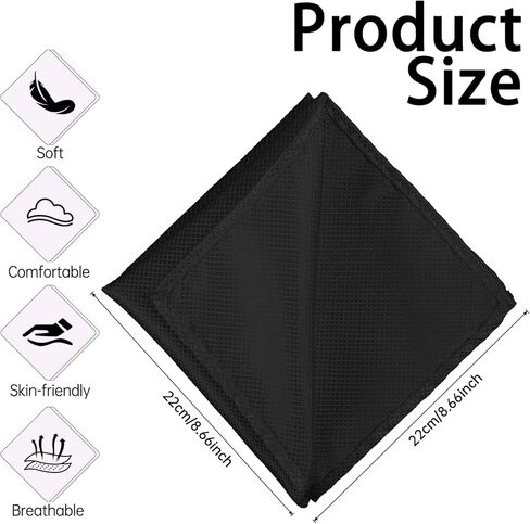 Mens Pocket Square Satin Pocket Square Solid Color Handkerchief Suit Pocket Squares for Business Dinner Wedding in Saudi Arabia