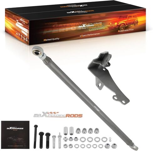 maXpeedingrods 0-4" Lift Front Track Bar for Dodge Ram 1500 2500 3500 4WD 1994-2002, Adjustable Track Rod with Relocation Bracket, Gray in Kuwait