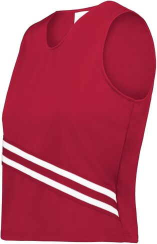 Augusta Sportswear 6924.U03.XS Girls Cheer Squad Shell Scarlet & White - Extra Small in Saudi Arabia