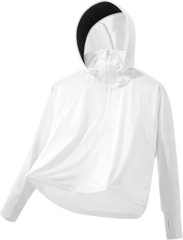 Girls Rash Guard Lightweight UPF 50+ Sun Protection Hoodie Jackets UV Shirts with Pockets Summer Fashion 2026 in Saudi Arabia