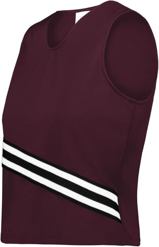 Augusta Sportswear 6924.524.XS Girls Cheer Squad Shell Maroon Black & White - Extra Small in Saudi Arabia