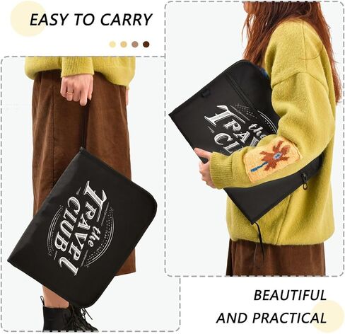 Expanding Filing Folder, Travel Club Funny 13 Pockets Expandable File Folders with Sticky Labels, A4 Letter Size Paper Document Organizer for Office School Boys in Saudi Arabia