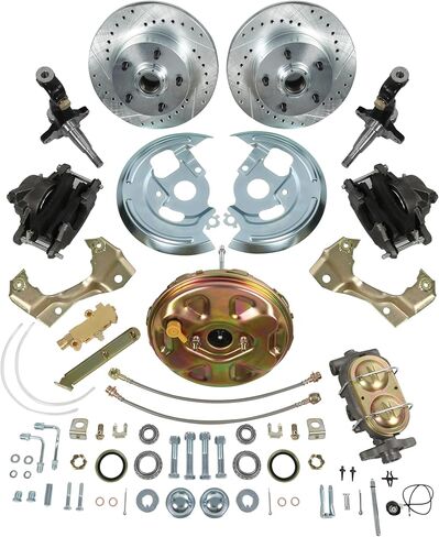 Power Disc Brake Conversion Kit Drilled Slotted Rotor Replacement For Chevrolet Replacement For Buick 1967-1969 DBK6472LX-GM-227 in Saudi Arabia