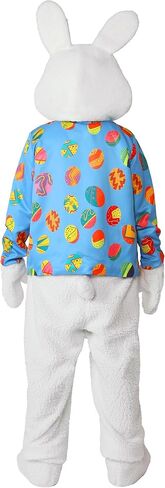 Easter Bunny Costume Adult Rabbit Mascot Suit 6PCS Deluxe Plus Size Bunnies Onesie Outfit Carrot Bag for Men Women in Saudi Arabia