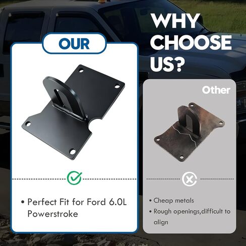 Ford 6.0 Engine Lift Bracket, Engine Motor Lifting Bracket for Ford 6.0 Powerstroke, Heavy Duty Alloy Steel Construction with Black Anti-Rust Coating , Secure & Stable Hoist Plate in Kuwait