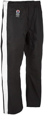 PROFORCE Gladiator 8oz Demo Karate Pants - Black w/White Stripe - Size 3 in Saudi Arabia