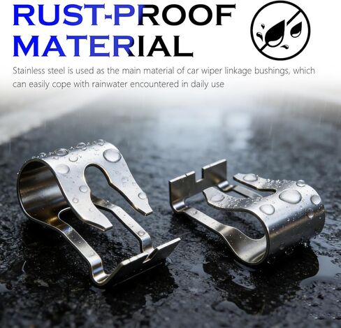 قطعتان من مشابك البطانات لربط ممسحة الزجاج الأمامي للسيارة، محرك ممسحة الزجاج الأمامي للسيارة ومشابك الربط توفر تثبيتًا مضادًا للانفصال، ومشبك إصلاح وصلات تجميع ممسحات السيارات in Kuwait
