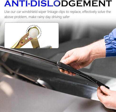 قطعتان من مشابك البطانات لربط ممسحة الزجاج الأمامي للسيارة، محرك ممسحة الزجاج الأمامي للسيارة ومشابك الربط توفر تثبيتًا مضادًا للانفصال، ومشبك إصلاح وصلات تجميع ممسحات السيارات in Kuwait