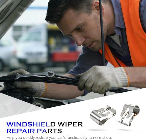 قطعتان من مشابك البطانات لربط ممسحة الزجاج الأمامي للسيارة، محرك ممسحة الزجاج الأمامي للسيارة ومشابك الربط توفر تثبيتًا مضادًا للانفصال، ومشبك إصلاح وصلات تجميع ممسحات السيارات in Kuwait