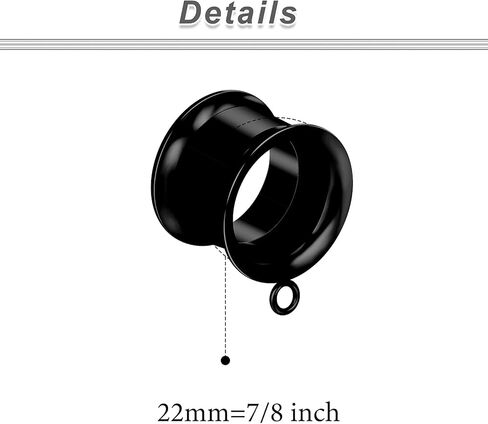 Yaalozei 8G-25mm DIY مقاييس للأذنين 316L الفولاذ الجراحي مزدوج الأنفاق المتوهجة المقابس الأقراط جوفاء داخليا مترابطة الأذن مقاييس ثقب للنساء الرجال الفضة الأسود لهجة الذهب in Kuwait