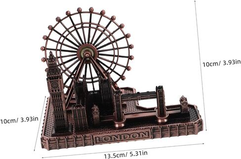Luxshiny Miniature London Bridge القابل للجمع، ديكور تذكاري كبير عتيق، حرفية معدنية لديكور المكتب والمكتب in Kuwait