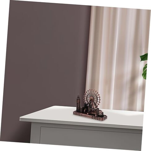 Luxshiny Miniature London Bridge القابل للجمع، ديكور تذكاري كبير عتيق، حرفية معدنية لديكور المكتب والمكتب in Kuwait