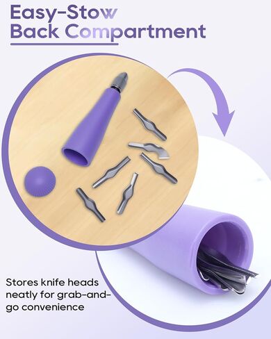 UCEC 1+7 Pack Linocut Carving Tools Linoleum Cutter & Linocut Block Printing Kit – Includes 5 Soft 4" x 6" Linoleum Blocks and Lino Cutting Tools with 6 Blades Universal Size, 4’’ Brayer Roller, Compl in Saudi Arabia